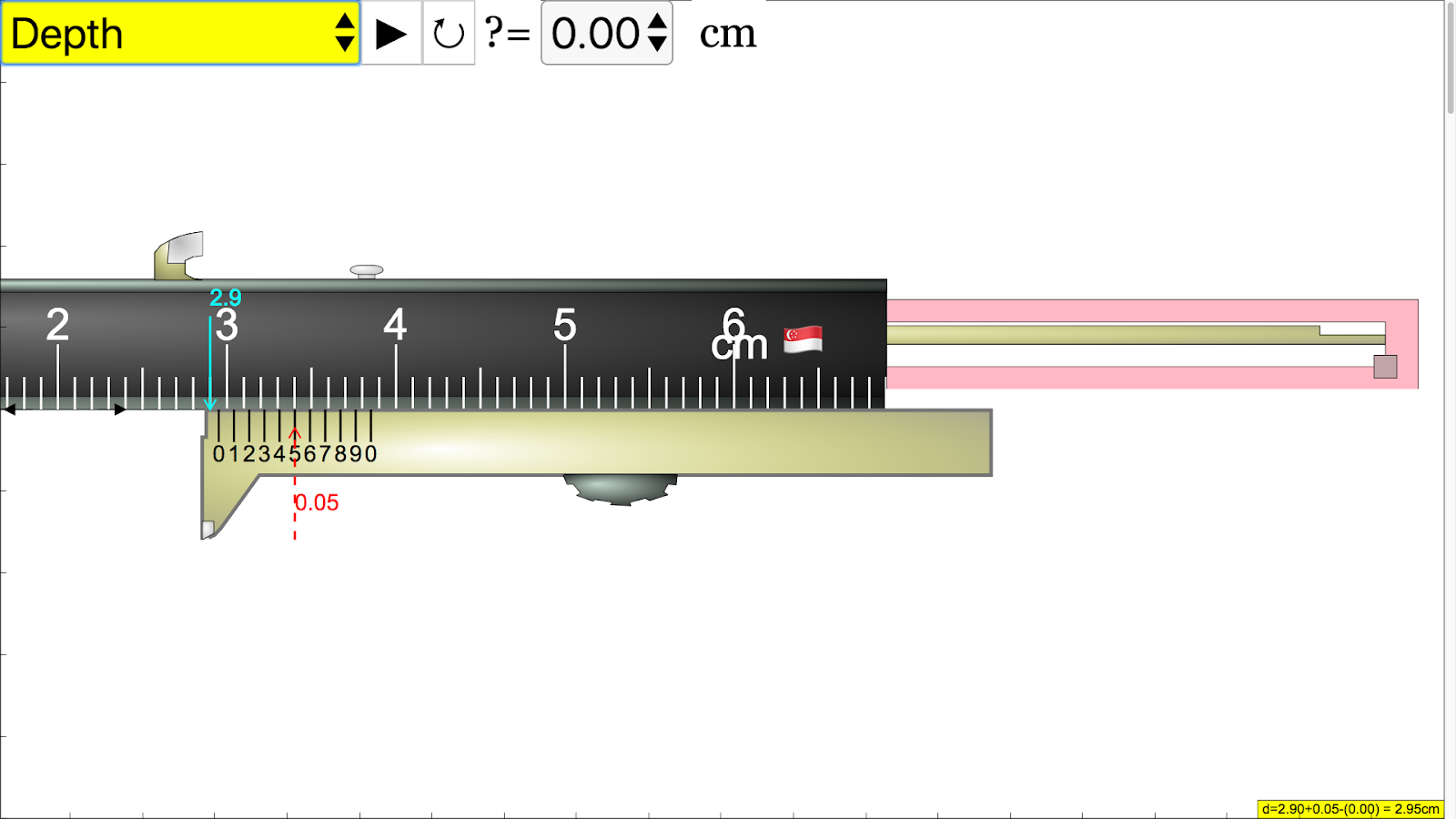 Vernier caliper hot sale applet